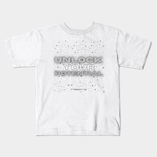 Unlock Your Potential Gym Workout Exercise Motivation Kids T-Shirt